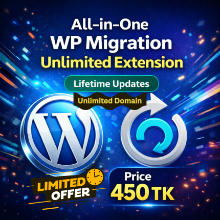 All-in-One WP Migration Unlimited Domain, Lifetime Updates